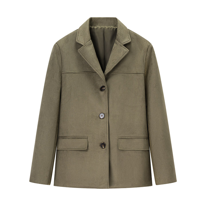 Veste blazer tendance pour femmes en tissu doux Chic & Stil