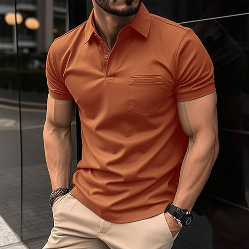 Men's Modern Fit Essential Polo Shirt Amarae