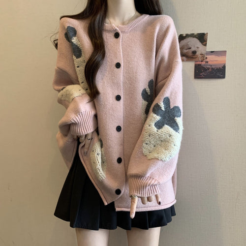 Cardigan femmes avec motif floral Chic & Stil