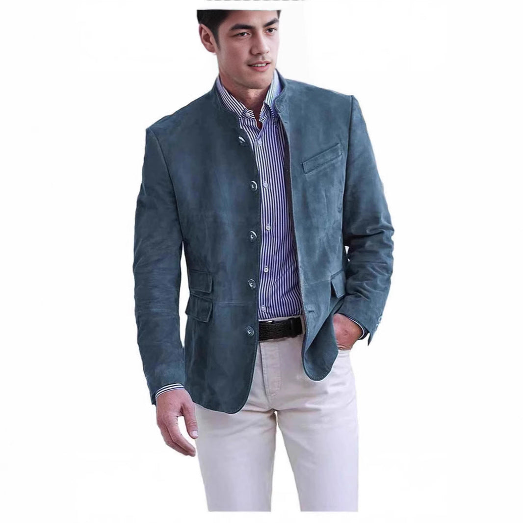 Elegant suede jacket for men with a modern design Lune London