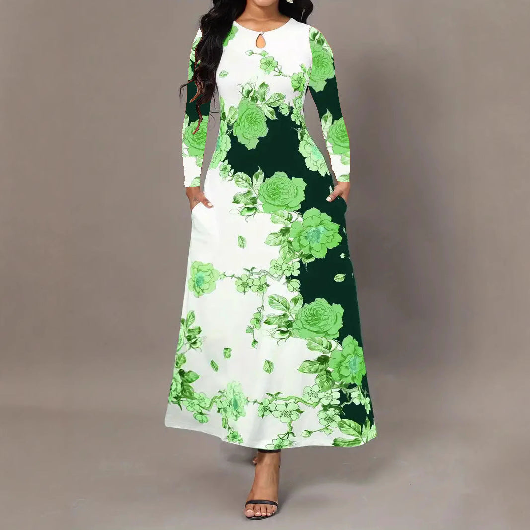 Lune London Floral Print Maxi Dress for Women