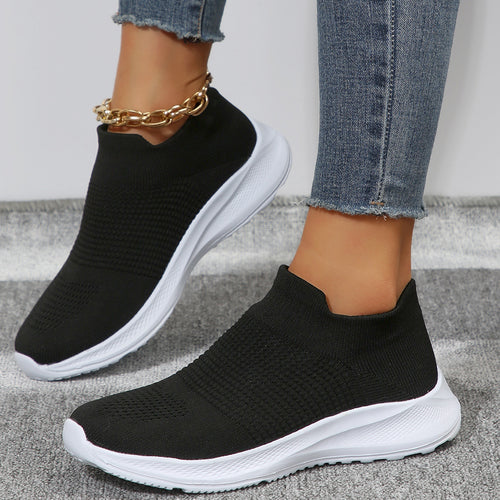 Breathable Slip-On sneakers for women with flexible knit upper Amarae
