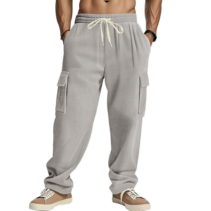 Casual corduroy pants for men with side pockets Lune London