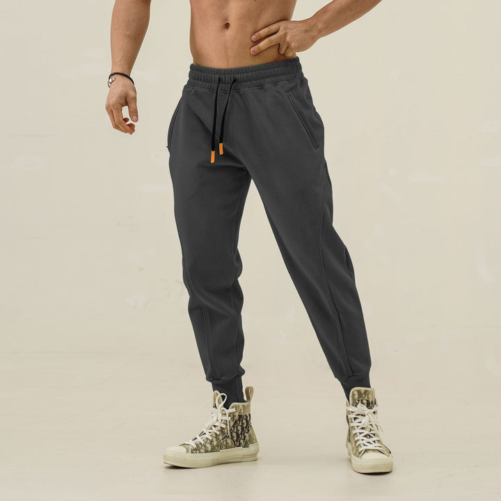 Men's sporty joggers with elastic waistband and side pockets Lune London
