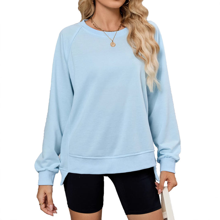Casual sweatshirt for women with side slits and casual cut Lune London