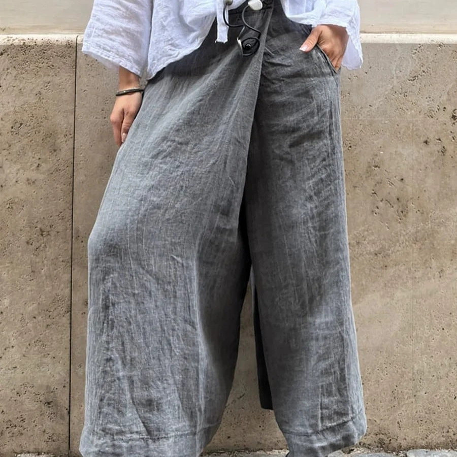 Wide linen pants for women Lune London