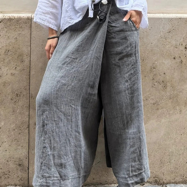 Wide linen pants for women Lune London