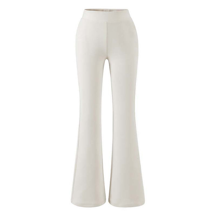 Women high-waisted stretch flared pants with wide bootcut cut Amarae