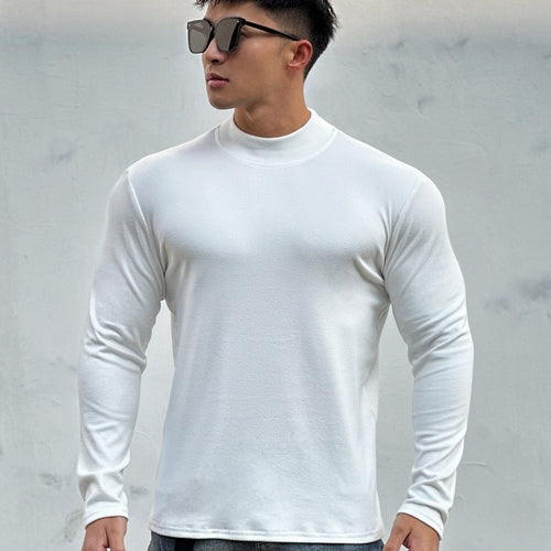 Men's long sleeve shirt in breathable cotton blend with a sporty cut Amarae