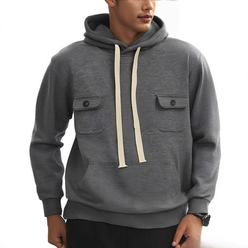 Men's hoodie with practical pockets and modern design Amarae