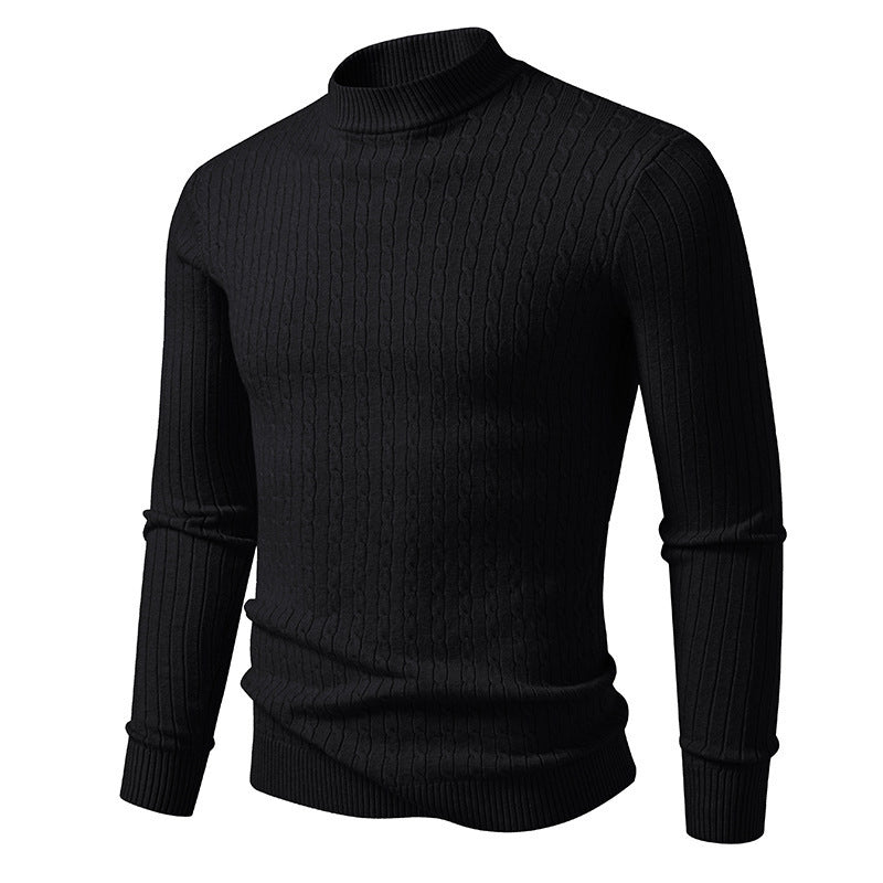High-quality knitted turtleneck sweater for men Lune London