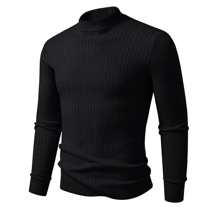 High-quality knitted turtleneck sweater for men Lune London