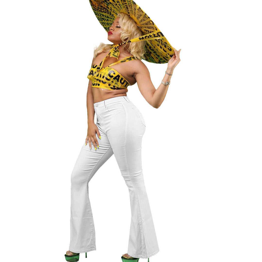 Women's High-Waist Flared Jeans with a high waist cut and slightly flared leg Amarae