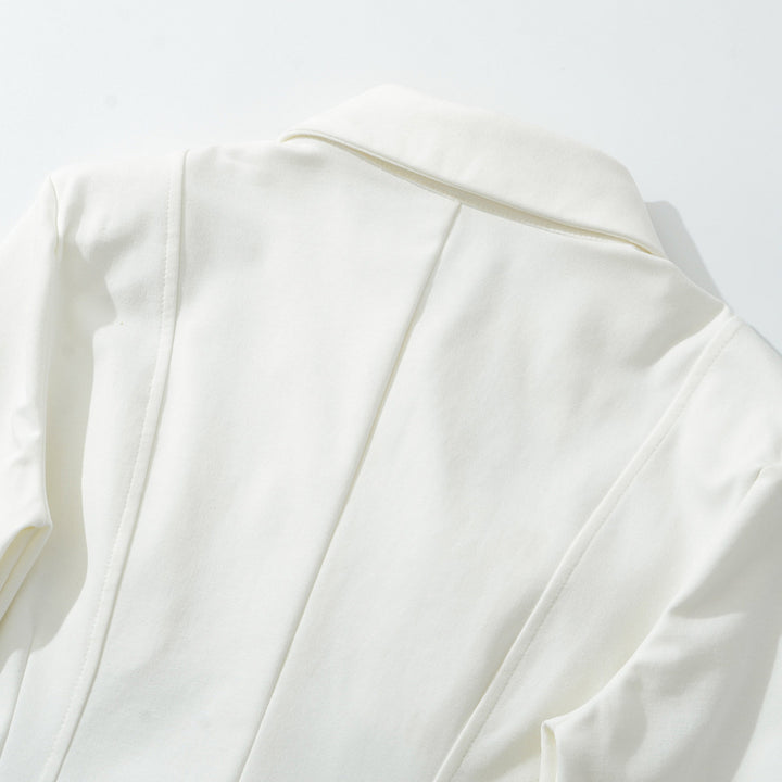 Women's fitted shirt blouse with chest pockets and fitted darts Amarae