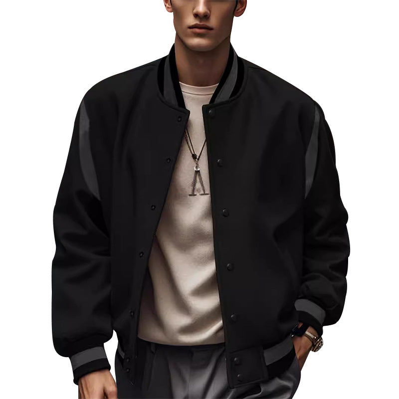 Casual college jacket for men with contrasting sleeves Lune London