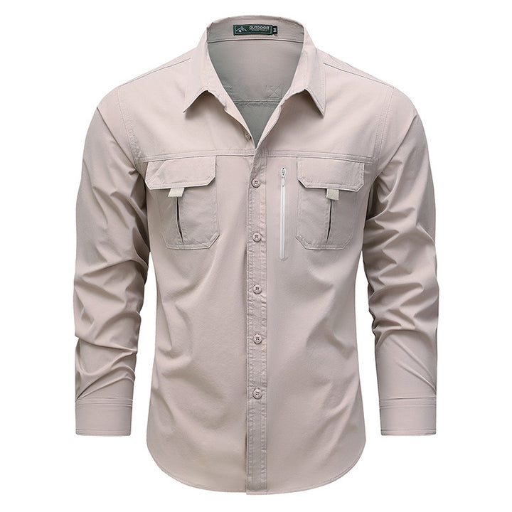 Practical outdoor shirt for men with versatile pockets Amarae