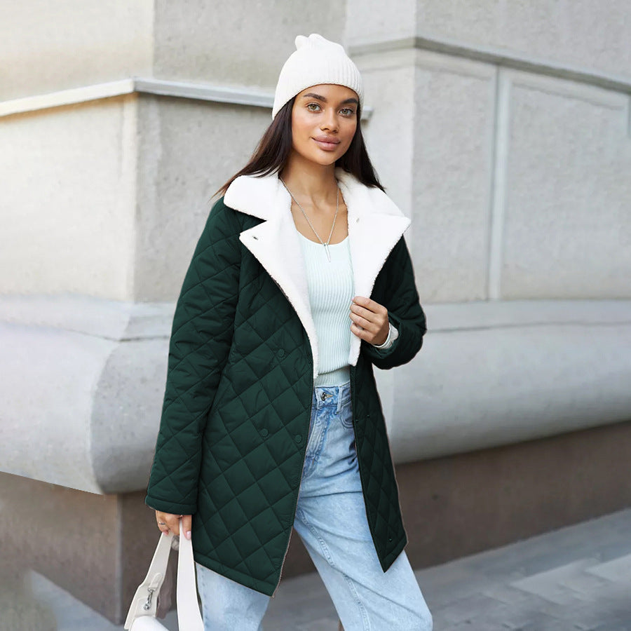 Amarae Women's Quilted Wool Jacket