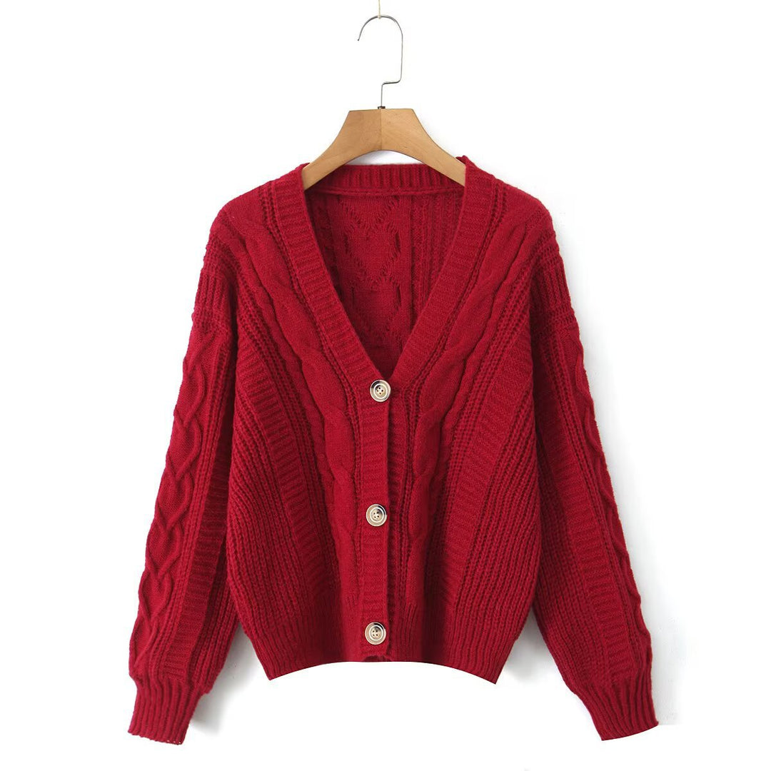 Cardigan confortable pour femmes avec décolleté en V Chic & Stil