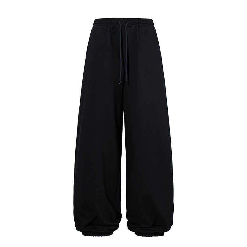 Women's extra-wide palazzo sweatpants with high comfort waistband and balloon hem