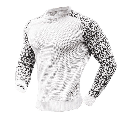 Men's knit sweater with graphic pattern Amarae