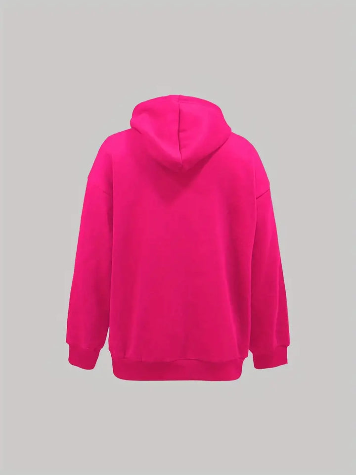 Oversized graphic print hoodie for women Lune London