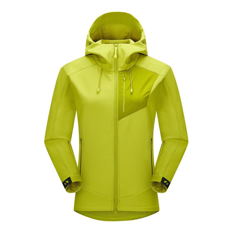 Men's Softshell Trekking Jacket with Hood breathable windproof stretch Amarae