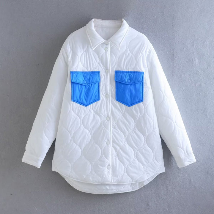 Quilted transition jacket for women with noteworthy pockets and a trendy fit Lune London