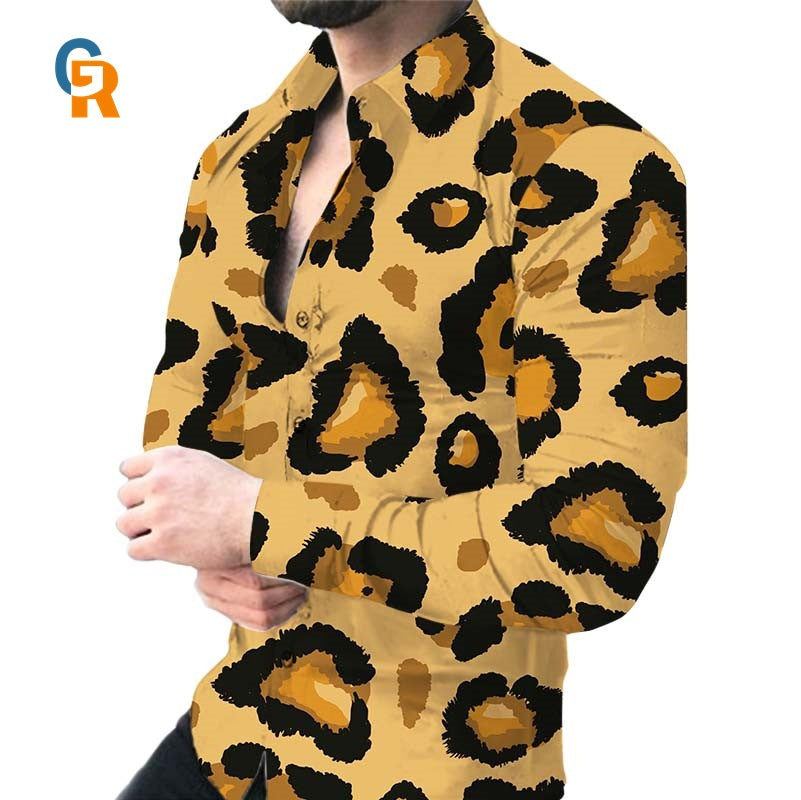 Shirt for men with a striking animal pattern Amarae
