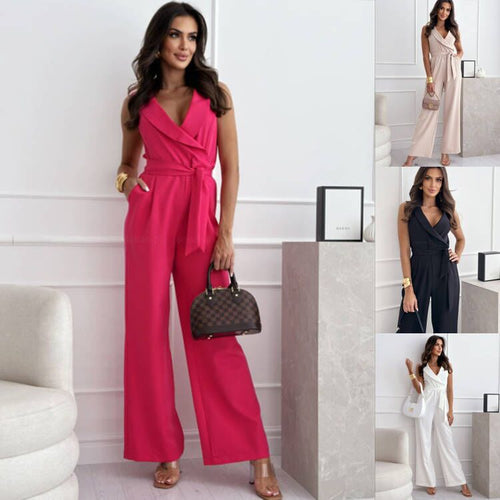 Ladies Chic Wrap Jumpsuit Amarae