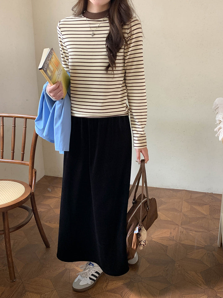 Women’s Long Sleeve Shirt with Stripes Chic & Stil