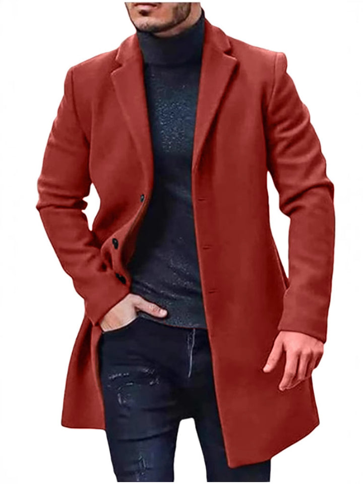 Elegant wool coat for men in slim fit Amarae