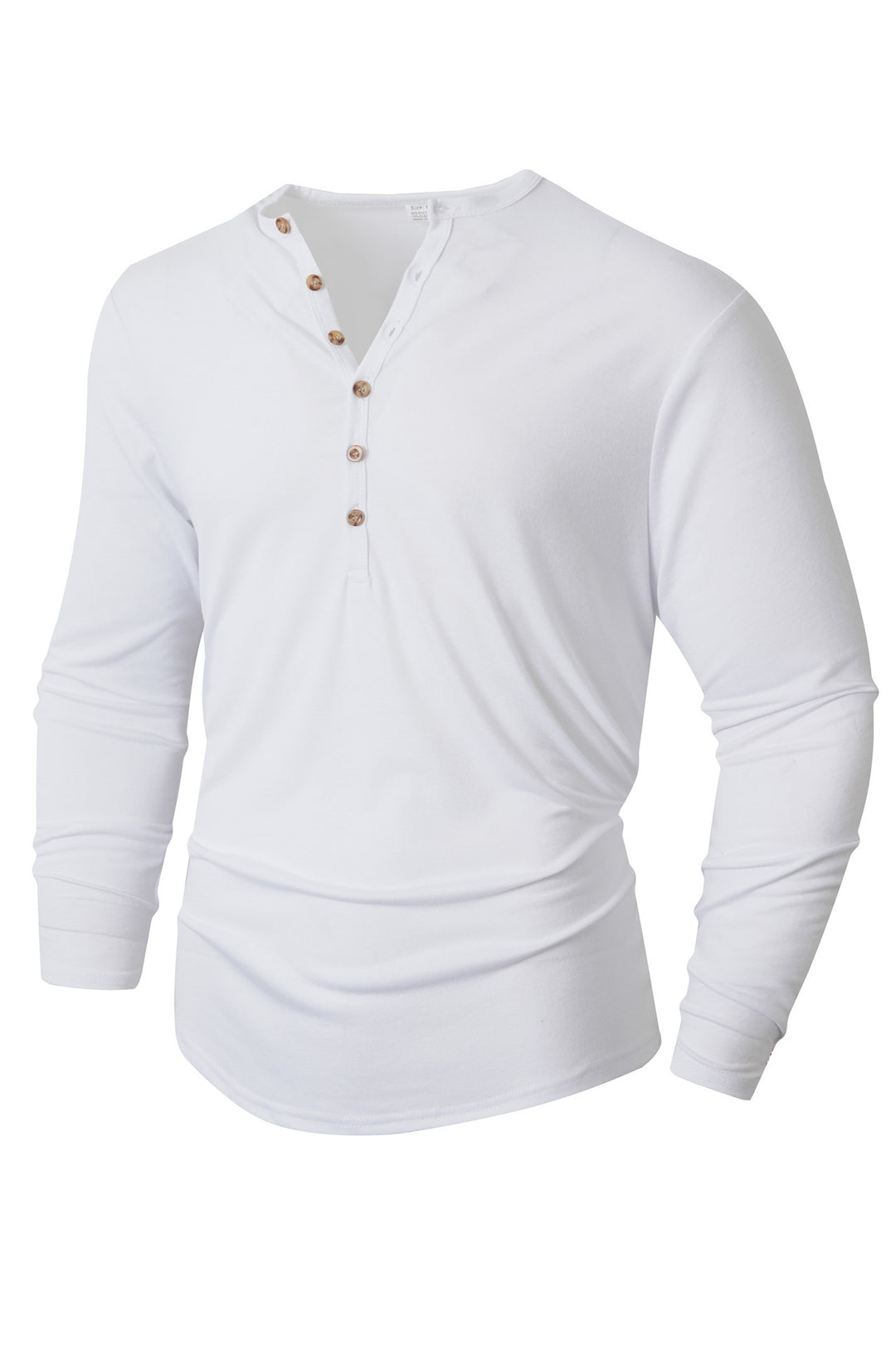 Men's long sleeve shirt with button placket Lune London
