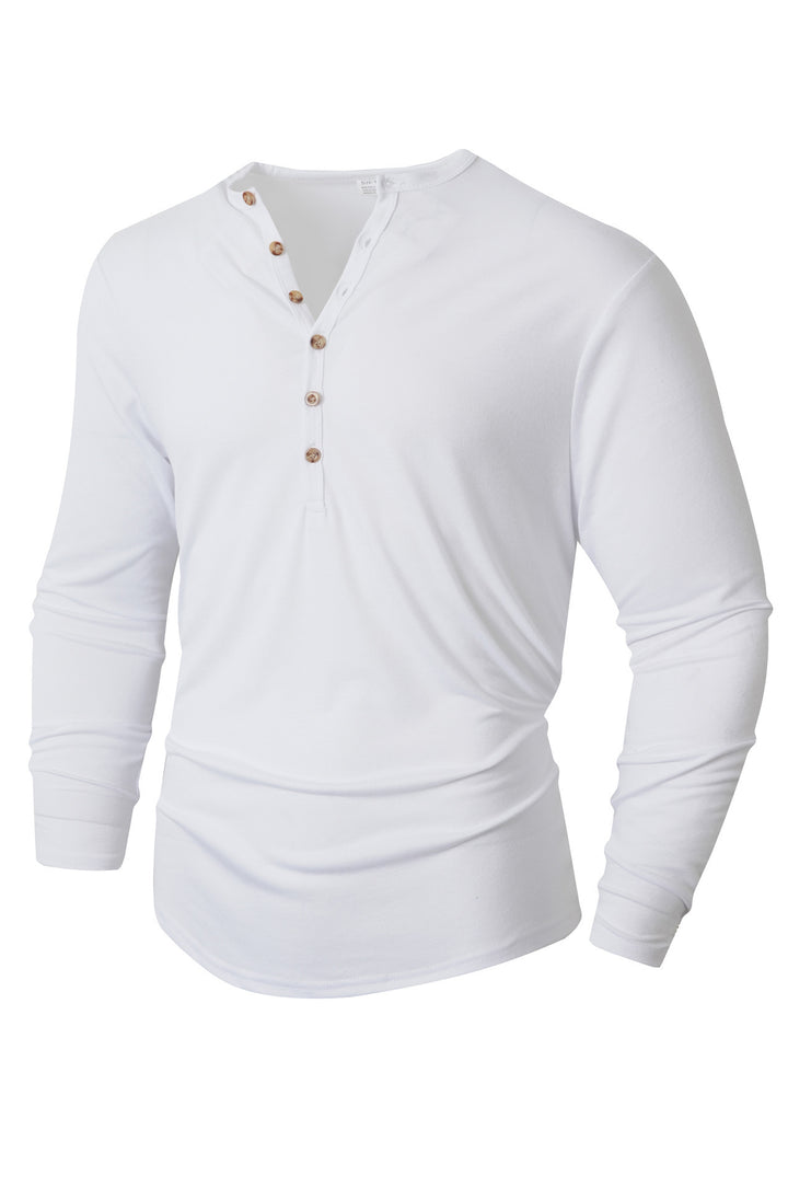 Men's long sleeve shirt with button placket Lune London