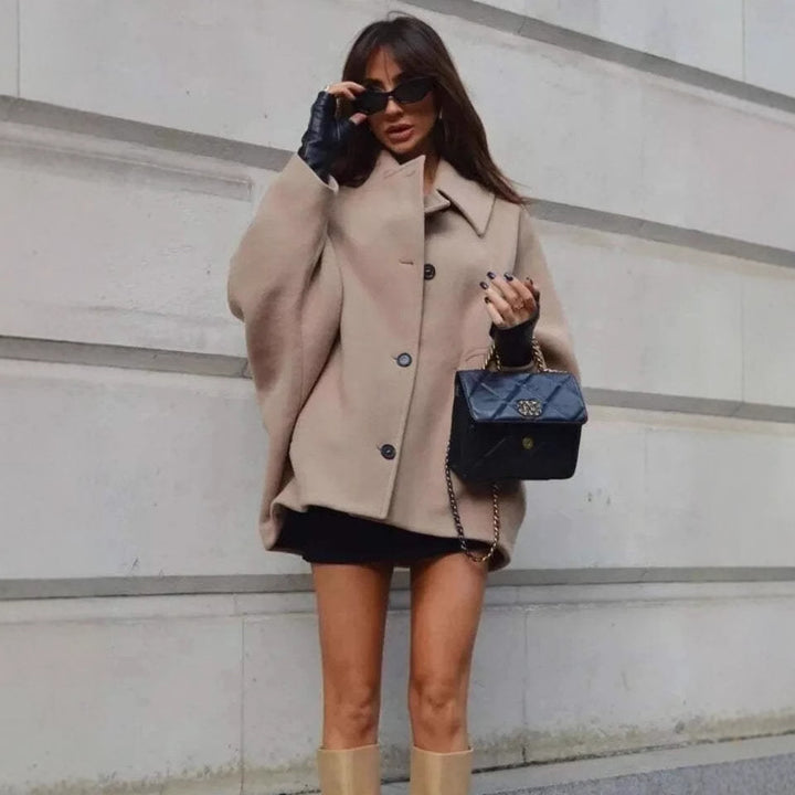 Casual fleece overshirt jacket for women Lune London