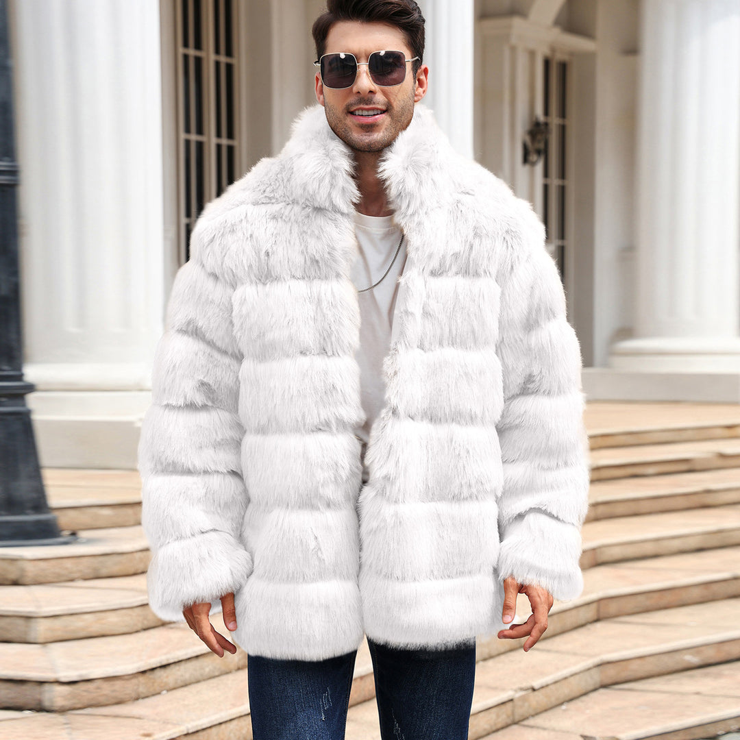 Men's Cozy and Elegant Faux Fur Jacket Amarae