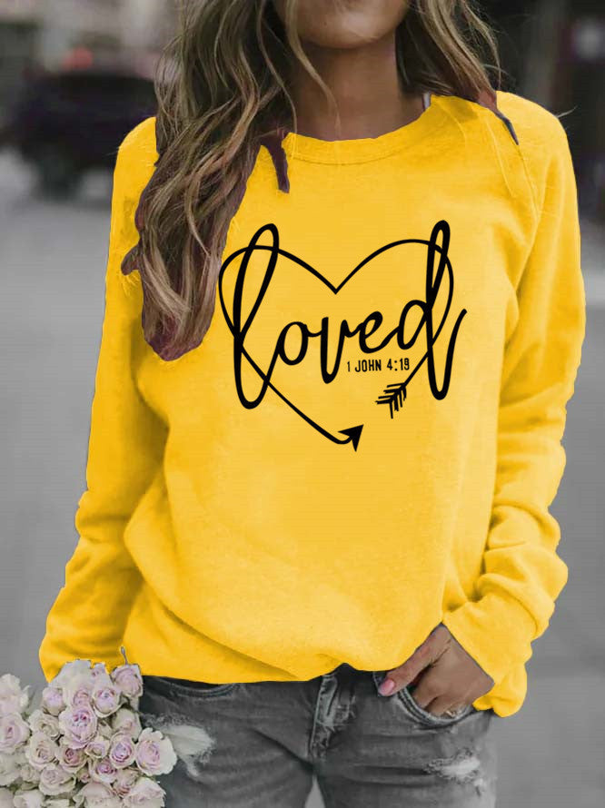 Women’s sweatshirt with inspiring lettering and trendy design Lune London