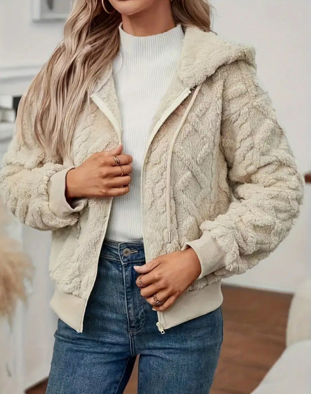 Ladies Chic and Stylish Cozy Fleece Jacket