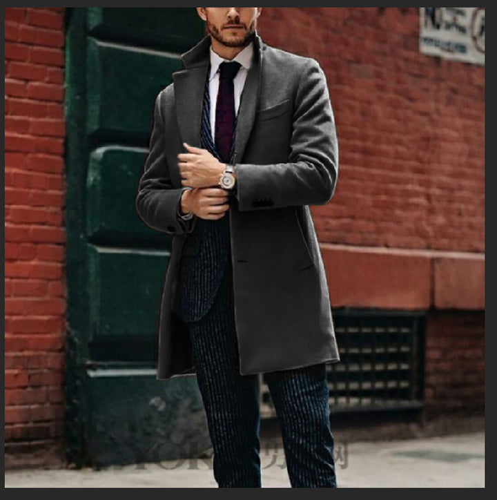 Elegant Chesterfield coat for men in high-quality wool Lune London