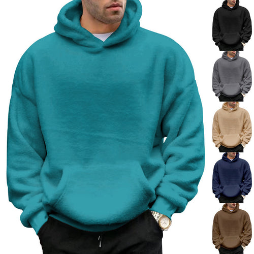 Ladies cozy fleece hoodie with kangaroo pocket and elastic cuffs Amarae