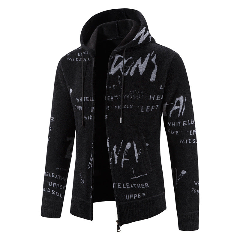 Fashionable men's hoodie with creative print Lune London