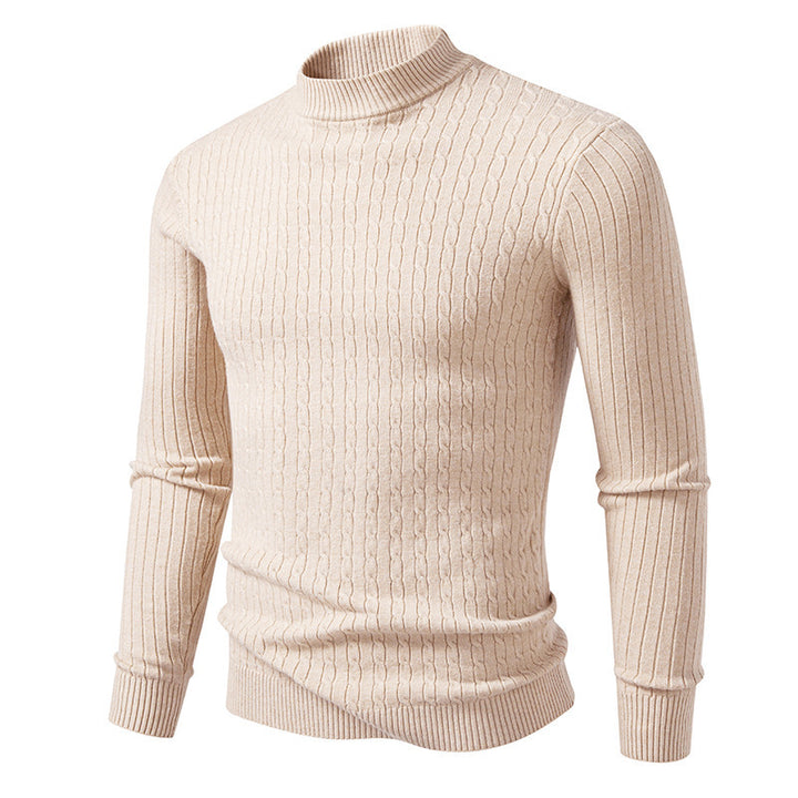 High-quality knitted turtleneck sweater for men Lune London