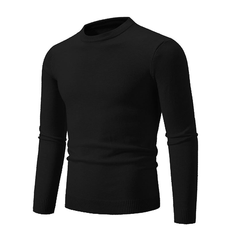Fine knit sweater for men with crew neck and ribbed details Lune London