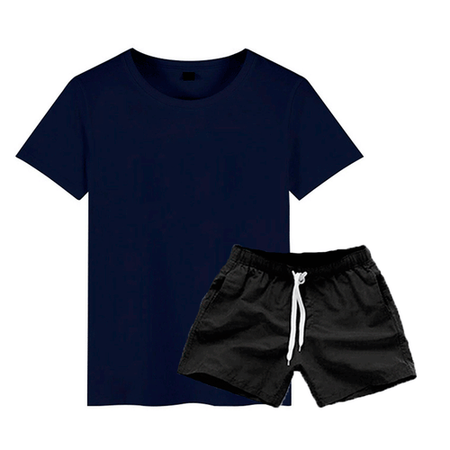 Women's T-shirt set and chic leisure shorts