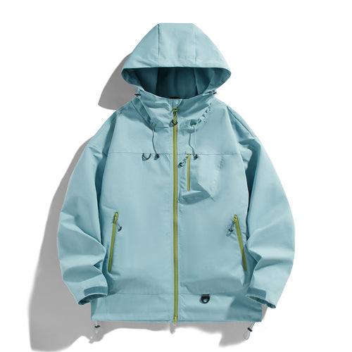 Men's waterproof outdoor jacket with adjustable hood and practical zip pockets Amarae