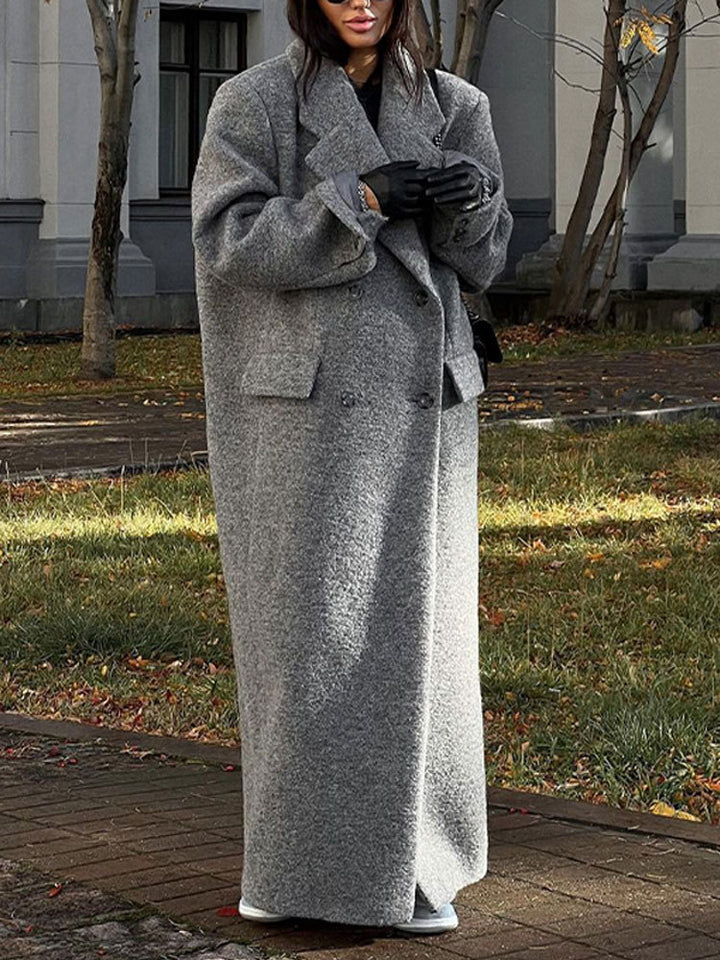 Oversized wool coat for women with elegant design Amarae