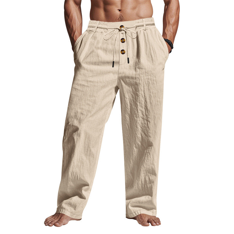 Casual men's pants with adjustable drawstring and practical side pockets Lune London