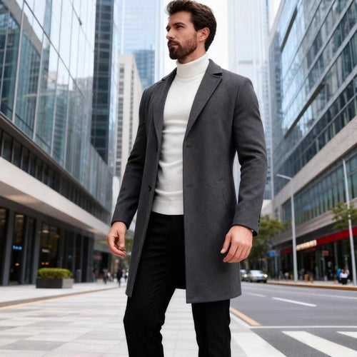 Men's elegant wool coat Amarae