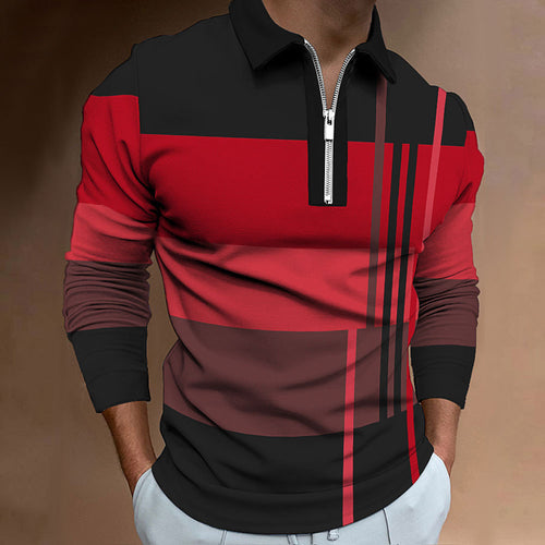Men's polo with high collar Amarae