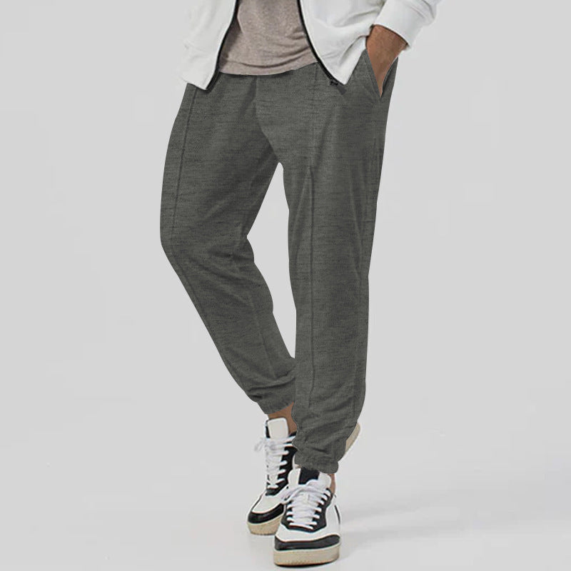 Men's leisure pants with elastic waistband and practical side pockets Lune London