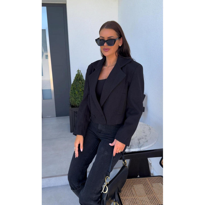 Veste blazer sur mesure pour femmes avec motif carreau moderne Chic & Stil